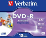 PAGRO DISKONT Verbatim DVD+R 10 Stk, 4,7 GB,16 X, printable, Jewel Case