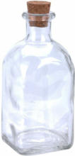 PAGRO DISKONT Glasflasche mit Korken ”Apotheker” 120 ml