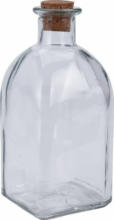 PAGRO DISKONT Glasflasche mit Korken ”Apotheker” 280 ml