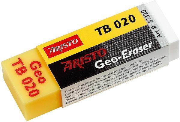 ARISTO Radierer "TB 020" für Tusche und Bleistifte