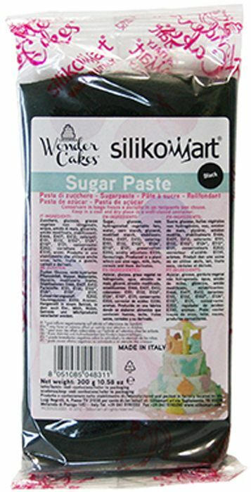 SILIKOMART Rollfondant 300 g schwarz