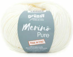 GRÜNDL Wolle "Merino Pure" 50g natur