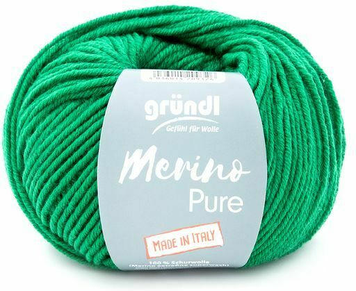 GRÜNDL Wolle "Merino Pure" 50g dunkelgrün