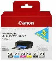 Canon Ink Multi Pack PGI550 PGBK, CLI551 C|M|Y|BK|GY