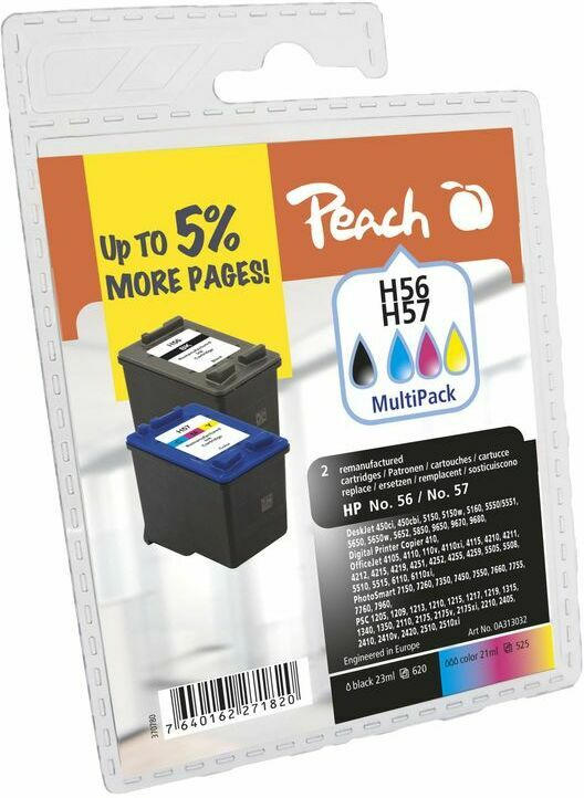 Tinte Peach HP Nr.56|Nr.57 Multipack PI300-135 BLISTER