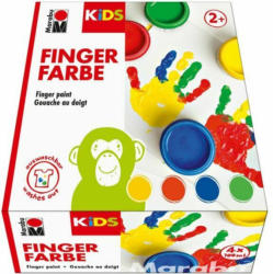 MARABU Kids Fingerfarbenset 4 x 100 ml mehrere Farben