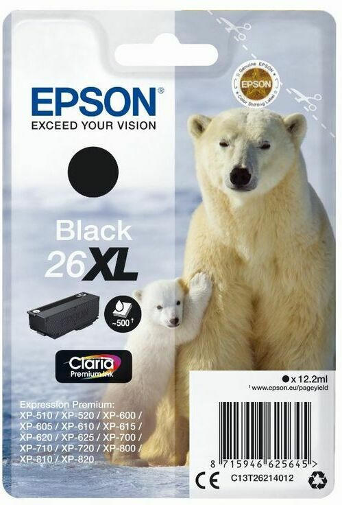 Epson Claria Premium Ink Nr.26XL black