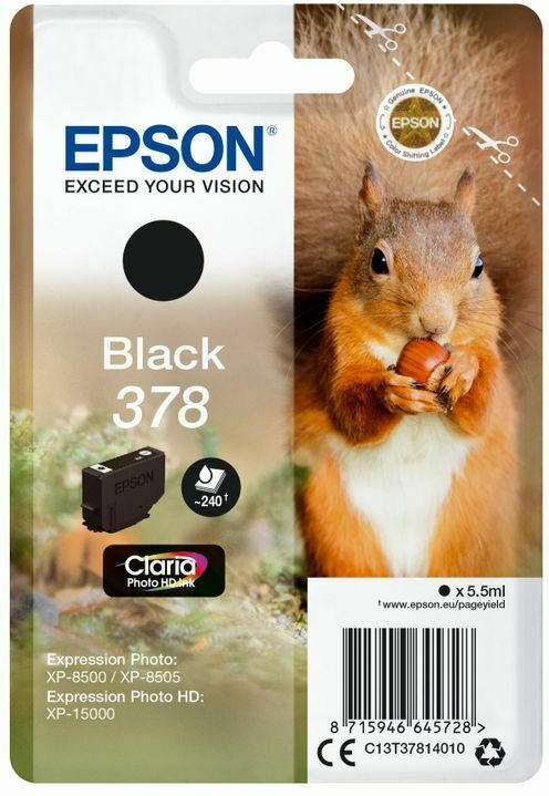 Epson Clara Photo HD Ink Nr.378 black