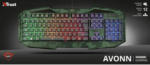 PAGRO DISKONT Trust GXT 830RW-C AVONN Keyboard camo green