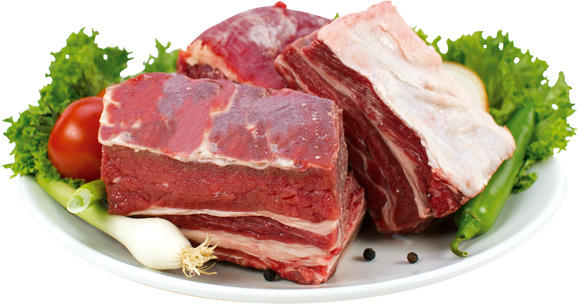 Suppenfleisch vom Rind mit Knochen
