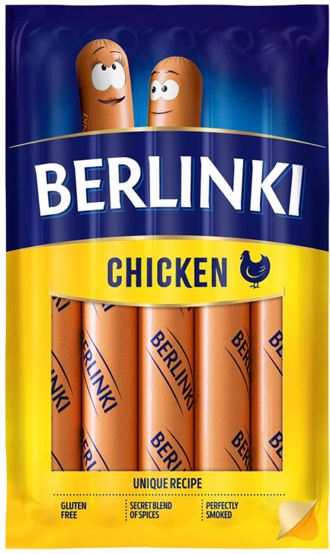 Würstchen aus Hähnchenfleisch