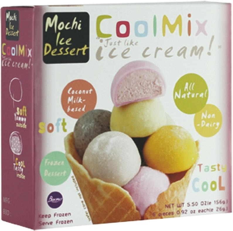Eisdessert-Mix aus kokosmilch, tiefgefroren