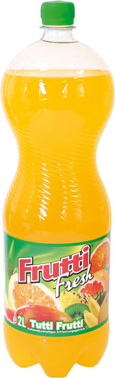 Kohlensäurehaltiges Erfrischungsgetränk mit Zugabe von Mehrfruchtsaft