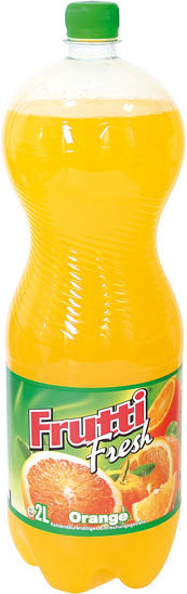Kohlensäurehaltiges Erfrischungsgetränk mit Zugabe von Orangensaft