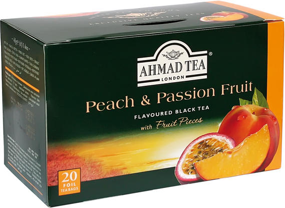 Tee AHMAD mit Pfirsich & Maraquja 20 Bt. X 2g
