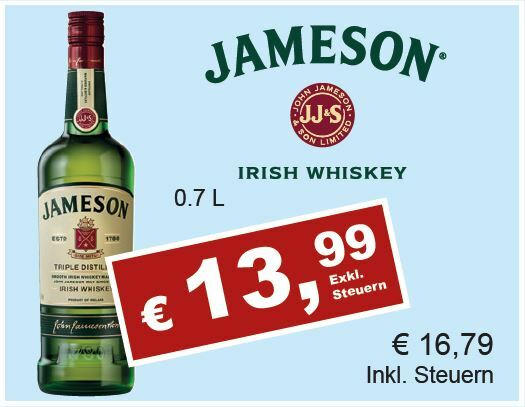 Jameson Irish Whiskey