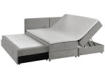 Boxspringbett BY CONFO MORGINS 160x200cm grau, anthrazit