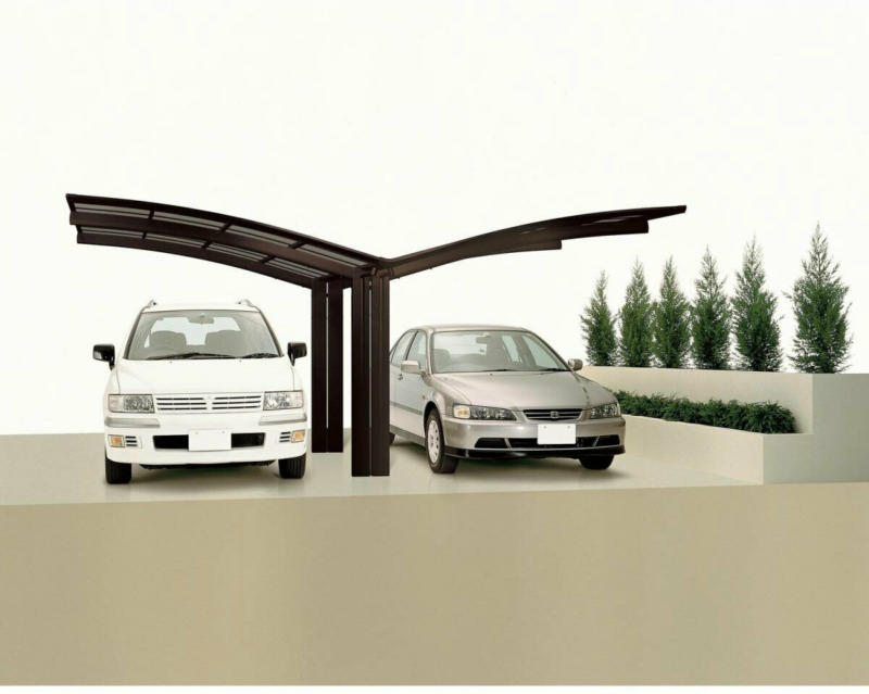 Carport Alu „Portoforte 110“ Schwarz Y-Ausführung