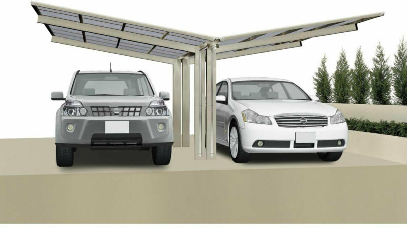 Carport Alu „Linea 80 Y“ Schwarz