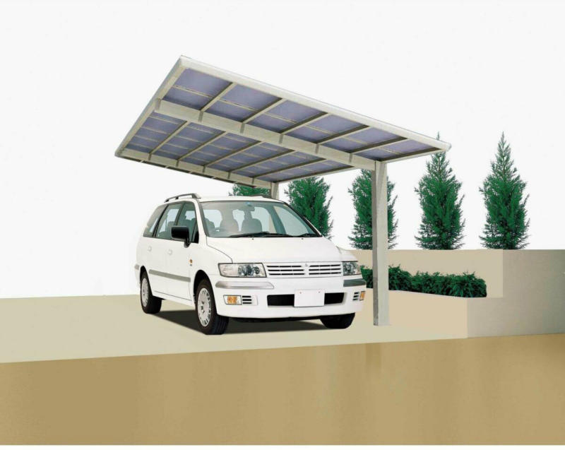 Carport Alu „Linea 110“ Edelstahl-LookSL