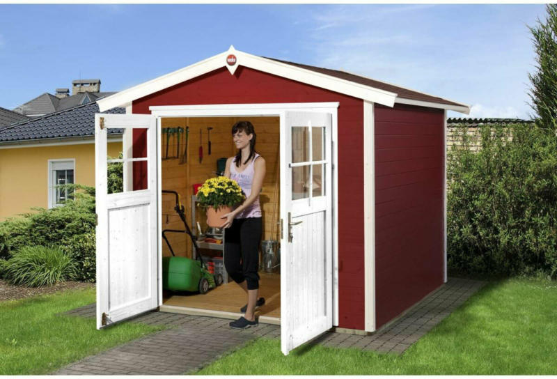Gartenhaus „224“, 280x259x227 cm, rot 280x259x227 cm | rot