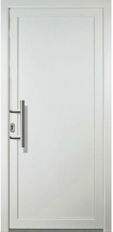 Haustür „JM Signum“ Aluminium PVC Mod. 01, weiß/weiß, Anschlag links, 98x200 cm Links