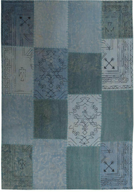 Vintage-Teppich „Lyrical 210“ Multi/Blau, 120x170cm 120x170 cm
