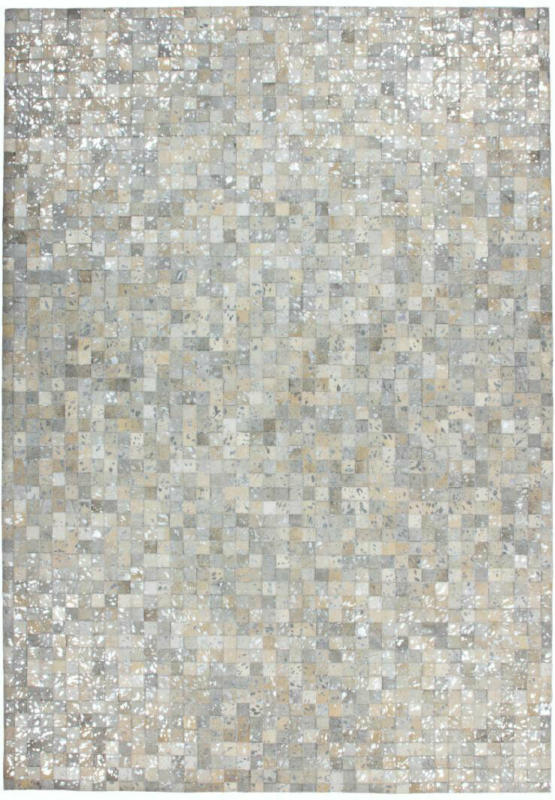 Lederteppich „Rocket 110“ Grau/Silber, 200x290cm 200x290 cm