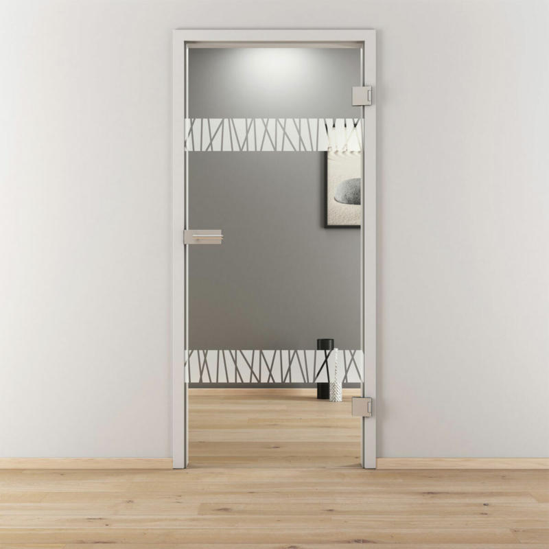 Glasdrehtür „NOVA 550“, klar, 70,9x197,2 cm, Rechts 70,9 cm | rechts