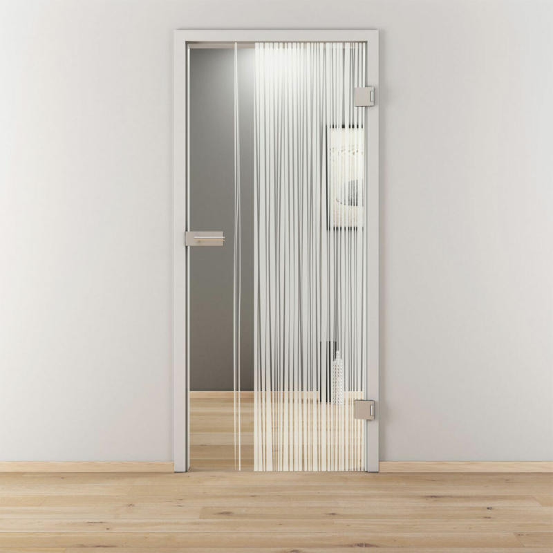 Glasdrehtür „NOVA 584“, klar, 83,4x197,2 cm, Rechts 83,4 cm | rechts