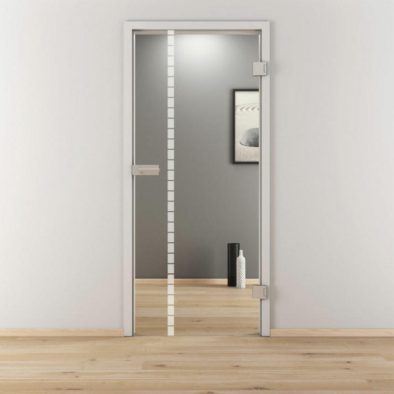 Glasdrehtür „NOVA 598“, klar, 70,9x197,2 cm, Rechts 70,9 cm | rechts