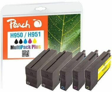 Peach Combi Pack Plus compatible avec HP No. 950, No. 951