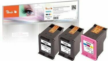 Peach Spar Pack Plus Druckköpfe kompatibel zu HP No. 302XL, F6U68A, F6U67A