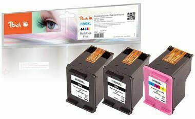Peach Spar Pack Plus Druckköpfe kompatibel zu HP No. 300XL black, CC641EE, No. 300XL color, CC644EE