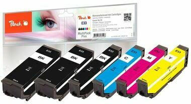 Peach Spar Pack Plus Tintenpatronen kompatibel zu Epson No. 33