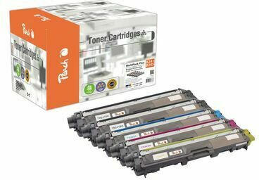 Peach Spar Pack Plus Tonermodule kompatibel zu Brother TN-241bk, TN-245