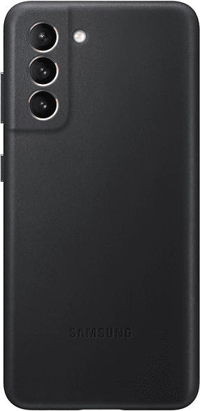 SAMSUNG EF-VG991 , Backcover, Samsung, Galaxy S21 5G, Echtleder, Microfaser, Schwarz