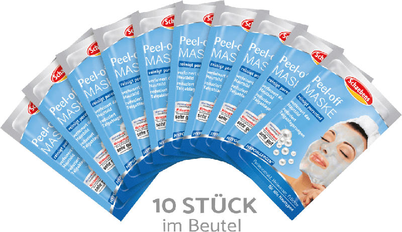Schaebens Maske Peel-off 10er Beutel