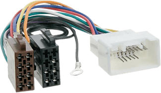 RTA Mitsubishi - Câble d'autoradio avec connecteur ISO (Multicouleur)