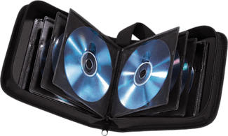 HAMA 11615 CD/DVD WALLET 32 BLACK - Sacchetto (Nero)