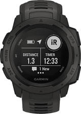 GARMIN Instinct - Montre GPS (Largeur : 22 mm, Silicone, Gris ardoise/Noir)