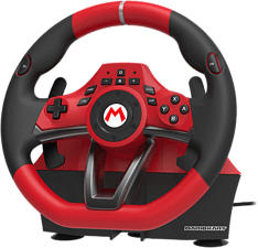 NINTENDO Mario Kart Racing Wheel Pro Deluxe per Nintendo Switch - Volante con pedali (Rosso/Nero)
