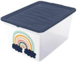 Möbelix Aufbewahrungsbox Regenbogen mit Deckel 38,4x19,9x28,3 cm