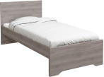 Letto TEMPO POP 90x200cm quercia argilla, grigio