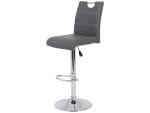 Barhocker MIRANDA H Synthetisches Leder grau