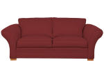 3er Sofa LONDON 2 Stoff rot