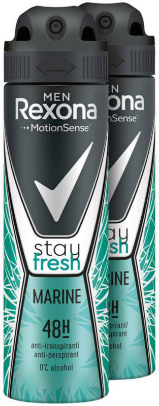 Rexona Déodorant Stay Fresh Marine Men 2 x 150 ml -