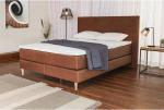 Boxspringbett BICO AROSA 180x200cm cognacfarben