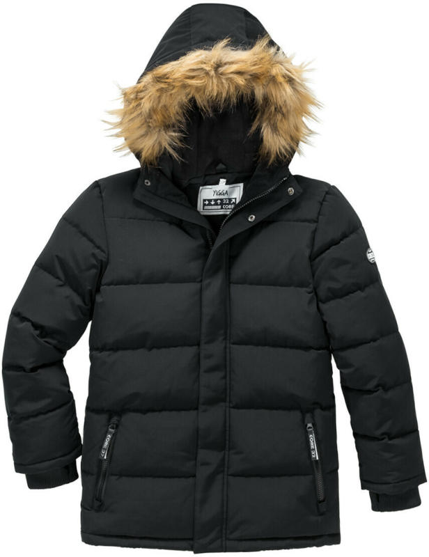Jungen Winterjacke mit Fellimitat (Nur online)