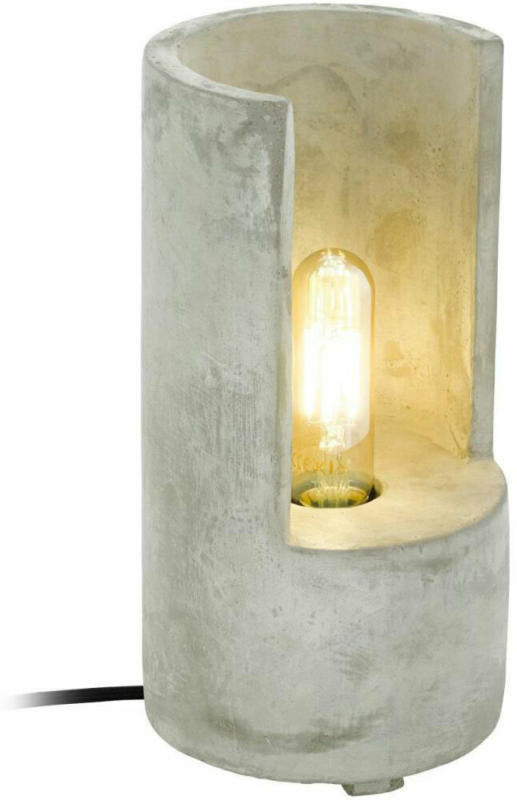Tischleuchte „Lynton“, E27, Beton, 270 mm